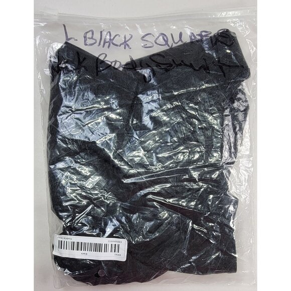 Bodysuit Black Square Neck Pull On Womens Large Polyester & Spandex New in bag - Picture 5 of 5